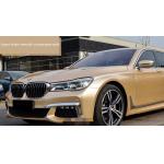 PET Super Bright Gloss Car Vinyl Wrap Metallic Champagne Gold for sale