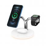 Three In One 15w Magnetic Wireless Charger Iphone With Night Light for sale