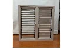 China Frame Surface Treatment Powder Coating Aluminum Louver Window With Invisible Function supplier