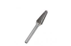 China Rotary File Solid Tungsten Carbide Burrs Double Cut Rounded Cone Shape supplier