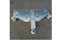 China Four Sheaves Combined Fiber Optic Stringing Blocks Rope Pulley Block OPGW Quadrant Block supplier
