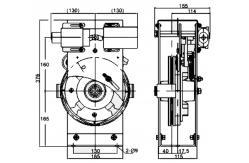 China Two Way Elevator Governor Machine Roomless Rope Wheel Diameter Ф240mm , Ф200mm supplier