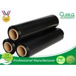 Hand Stretch Film Packaging Jumbo Roll , Black / Clear Wrapping Film For Pallets for sale