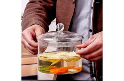 China Borosilicate Heat Resistant 1500ml Saucepan Glass Cooking Pot supplier