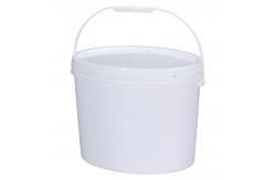 China Heavy Duty Oval Polypropylene PP Recycled Plastic Buckets 6L OEM supplier