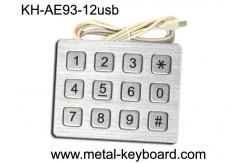 China Ruggedized Kiosk Numeric 4 x 3 Metal Keypad Stainless Steel with 12 Keys supplier