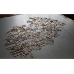 Handicrafts Wire Inlay 24x36 Decorative Metal Wall Painting for sale