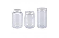 China Round Cylinder Empty 650ml 54MM Plastic Beverage Jar supplier