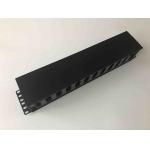 High Density Horizontal Cable Manager 2U Plastic Finger Duct With Dual Hinge Cover for sale