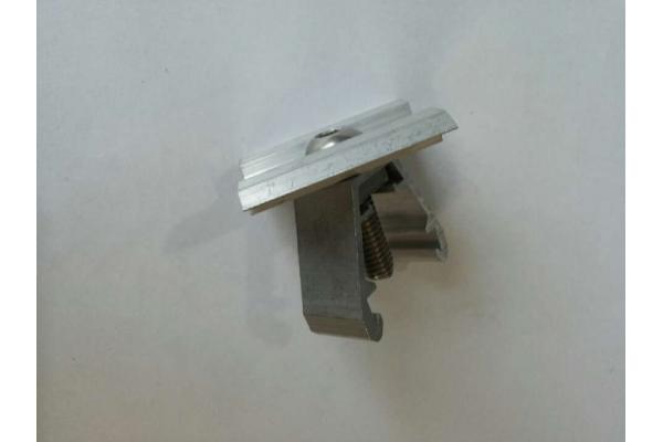 Mill Finished Solar Roof Mounting Systems , Aluminum Solar End Clamp