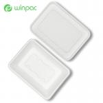 Compostable Sugarcane Bagasse 650ml Box Take Away Food Containers With Lid for sale