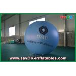 0.18mm 1.5m Blue PVC Outerdoor Inflatable Advertising Balloon With Logo Print For Event for sale