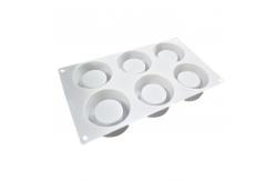 China Customized Silicone Cake Mold Handmade 6 Cavities Candle Shape For Baking supplier