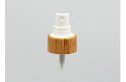 China Dust Free Mist Spray Pump Bamboo Plastic Fine Mist Sprayer For Bottles supplier