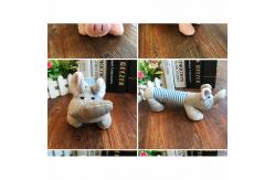 China 20cm short fabric chewing dog toy with sounding balloon for training supplier