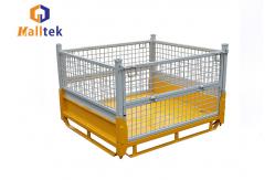 China Industrial Metal Wire Mesh Warehouse Stackable Steel Pallets supplier