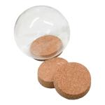 Yuelin Tapered Round Dome Glass Bottle Corks Lid Anti Corrosion DIY for sale