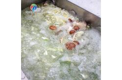 China 7kw Double Vortex Vegetable And Fruit Cleaning Machine supplier