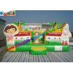 Customized Inflatable Dora Bounce Jumping House With Obstacle Inside