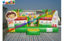 China Customized Inflatable Dora Bounce Jumping House With Obstacle Inside supplier