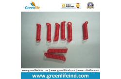China Black Plastic Spring String Key Chain Straps Waiting for Swivel Hooks supplier