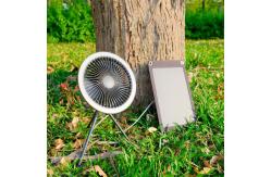 China Odoland Lantern Portable Camping Fan Air Cooling With LED Light supplier