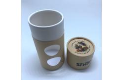 China Biodegradable Food Paper Tube Packaging Fettuccine With Window supplier