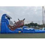 Commercial Pirate Ship Slides Inflatable Water Games With Pool