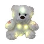 0.82ft 0.25M LED Plush Toy Colour Changing Teddy Bear With Lights And Music Furry Hair for sale