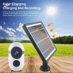 Outdoor Solar Power Two-way Audio Video Recording Camera 1080P Wireless Wifi Mini CCTV Camera for sale