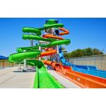 Outdoor Water Park Entertainment Playground Equipment Swimming Pool Toys Fiberglass Slide for sale