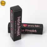 Custom Printed Eyelash Serum Cosmetic Makeup Paper Black Box Packaging for sale