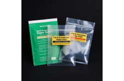 China Tamper Evident Child Resistant Pouches Flat Bottom Zipper For Medicine supplier