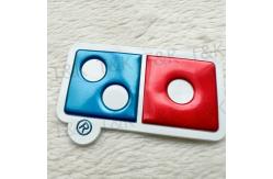 China Custom Logo Backing Clothing Patches Embossed TPU Badge supplier