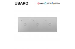 China Voice Control 420g Smart Zigbee Switch Wall Mounted 3 Gang Smart Light Switch supplier