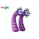 Commercial Led Inflatable Lighting Decoration Column Flower With Eyes for sale