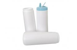 China Large Capacity Plastic Opaque White Spice Jars Butterfly Cap supplier