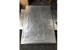 China Convex Surface Aluminum Metal Ceiling Three Dimensional Sculpture Relief Plate Smooth Flat supplier