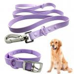 Amazon hot sale anti-fouling and waterproof PVC dog collar and leash set for pets walking outdoors for sale