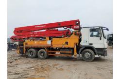 China Mechanical Putzmeister 38 m concrete pump installed on Mercedes chassis direct sales supplier
