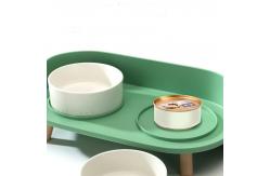 China Ceramic Pet Feeder Bowls Anti Overturning Detachable Elevated Rice Basin supplier