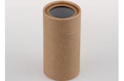 China SGS Cylinder Paper Composite Cans Packaging With Plastic Window In The Cover supplier