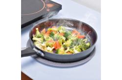 China 11 Silicone Frying Pan Splatter Guard With Folding Handle supplier