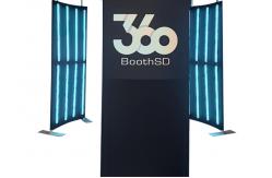 China Economic Led Backdrop Screen Party Movable 360 Photo Booth Enclosure supplier