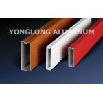 Red 6060 6061 6063 Aluminum Curtain Wall Profile 1.2 / 1.4 Thinckness for sale