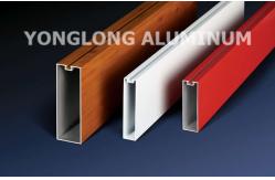 China Red 6060 6061 6063 Aluminum Curtain Wall Profile 1.2 / 1.4 Thinckness supplier