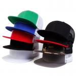 Blank Plain 6 Panel Trucker Cap Custom Flat Mesh Trucker Hat for sale
