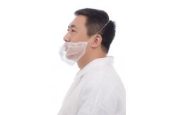 China Non Washable Single Elastic Disposable Beard Cover For Clean Environment supplier