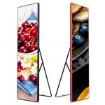 Indoor Full Color P2.5 high Bightness 2500cd/㎡ Floor Standing LED Poster Screens for sale