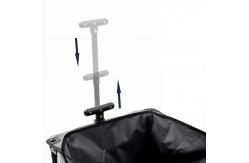 China 600D Folding Pull Along Trolley Garden Wagon Folding Festival Trolley 108cm supplier